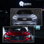 3D Metal S Car Sticker Front Grill Badge for Infiniti Q50 Q60 Q70 (2014–2021)