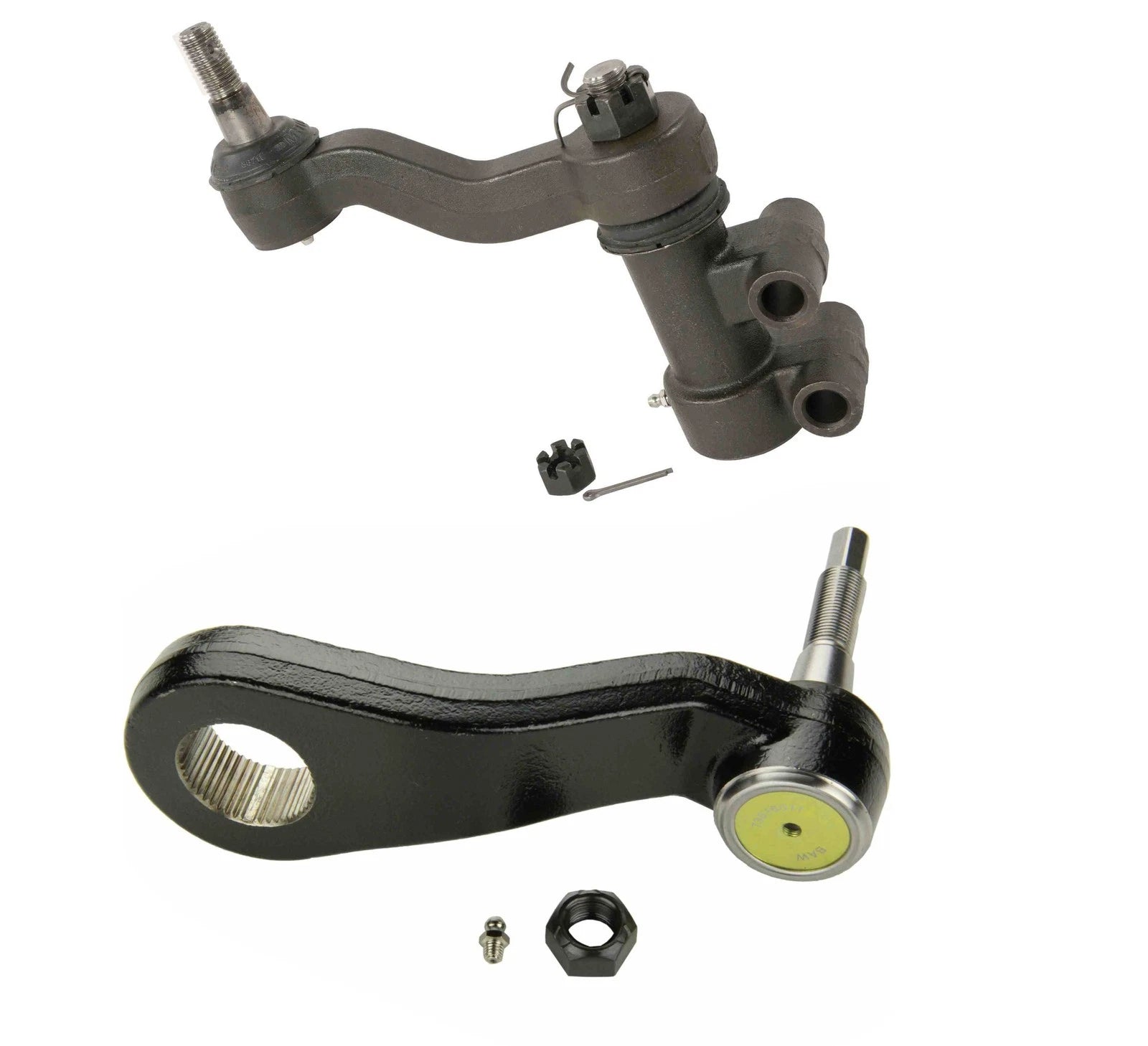 Set of 2 Steering Pitman and Idler Arms for Chevrolet Silverado 2500HD (2001–2007)