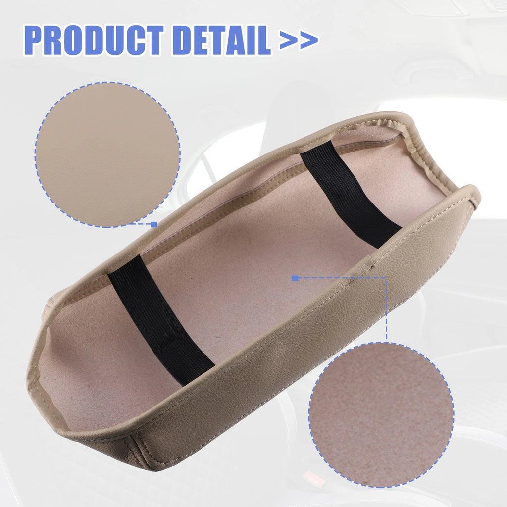 Center Console Armrest Cover for Honda Civic (2012–2015) Faux Leather Beige