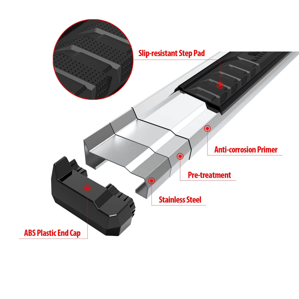 Chrome Running Boards for Nissan Pathfinder (2013-2021)