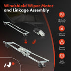 Wiper Motor & Linkage Assembly for Jeep Compass (2007-2017) Left Hand