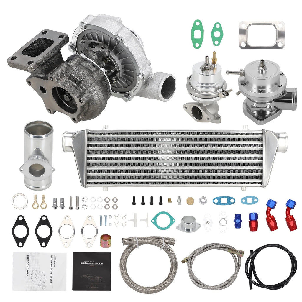 T3/T4 Turbo & Intercooler Combo Kit for Universal Applications (Up to 400HP)