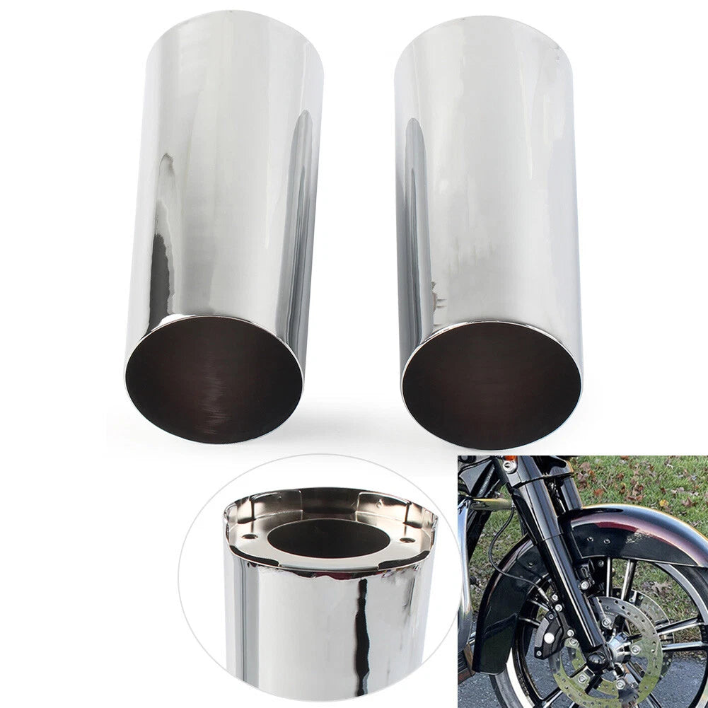 2" Smooth Fork Tube Slider Covers for Harley Electra Tri Glide FLHX (2014–2023)