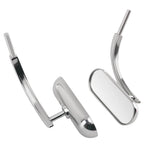 Chrome Motorcycle Mirrors for Harley Dyna/Sportster/Softail (8mm, 10mm)