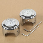 Handlebar Mount Clock & Thermometer for Motorcycle (7/8'' & 1'')