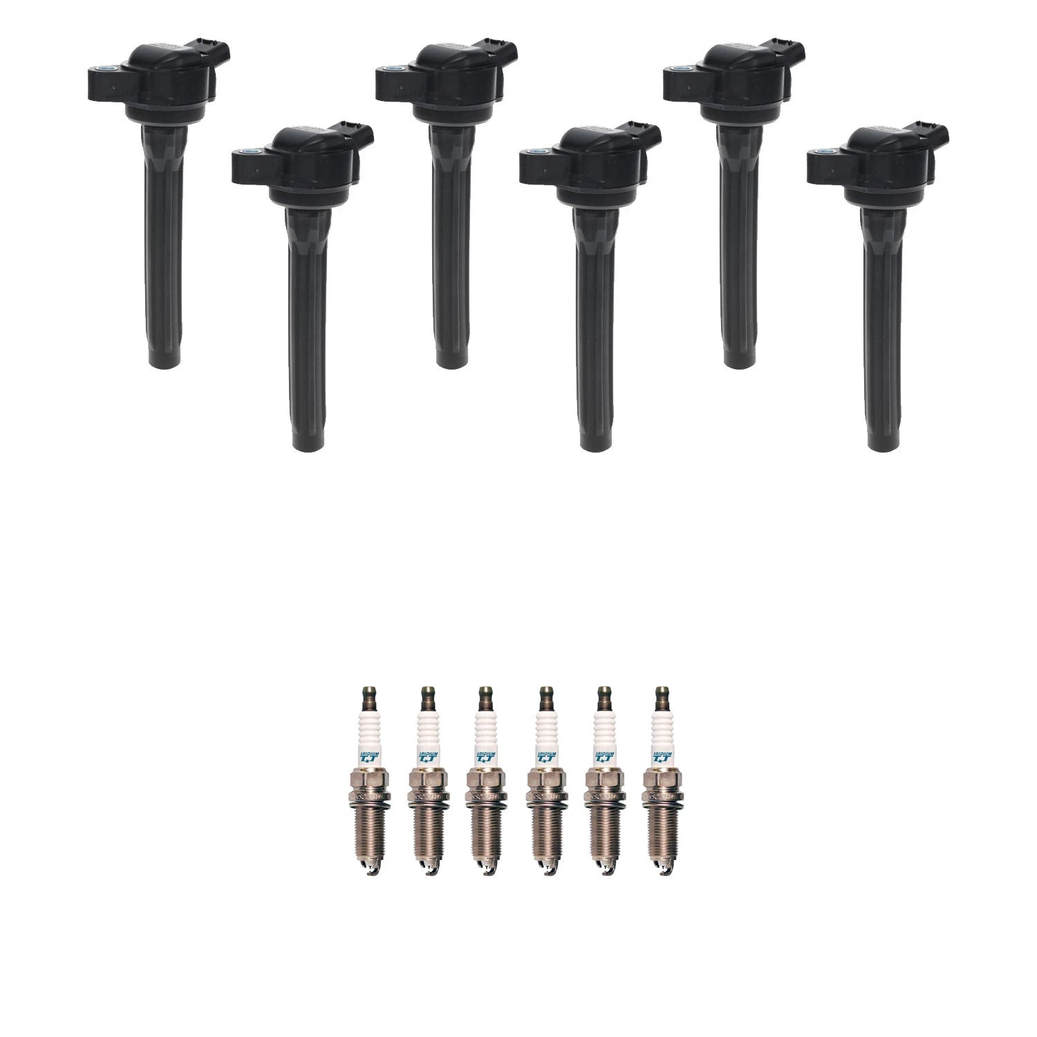 Set of 6 Ignition Coils & Denso Iridium Spark Plugs for Toyota Camry (2018–2023)
