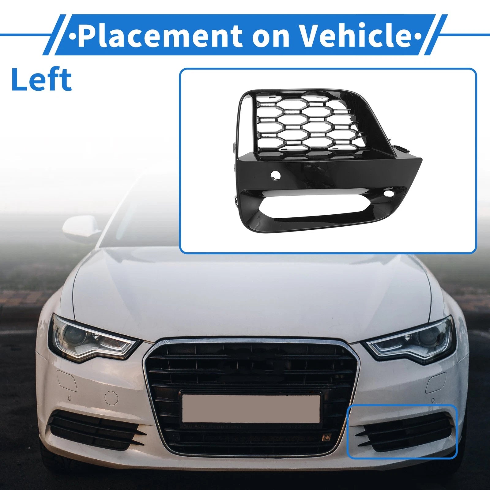1 Pcs Fog Light Grill for BMW X3 X4 G01 G02 (2018–2021) No. 51118098829