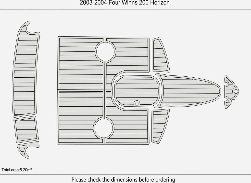 EVA Foam Pads for Four Winns 200 Horizon (2004)