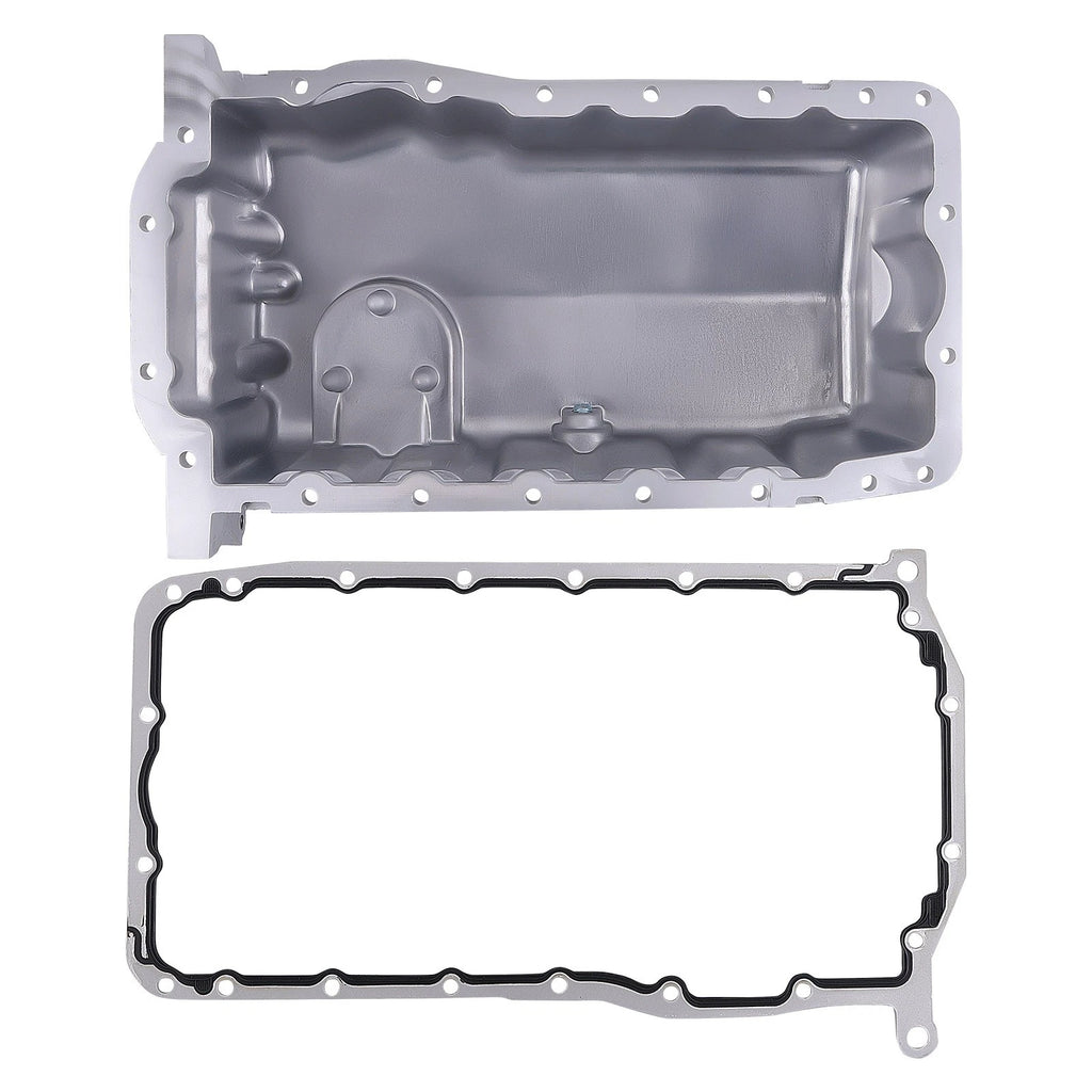 Silver Front Oil Pan with Gasket for Volkswagen Golf Jetta Beetle (1999–2006)