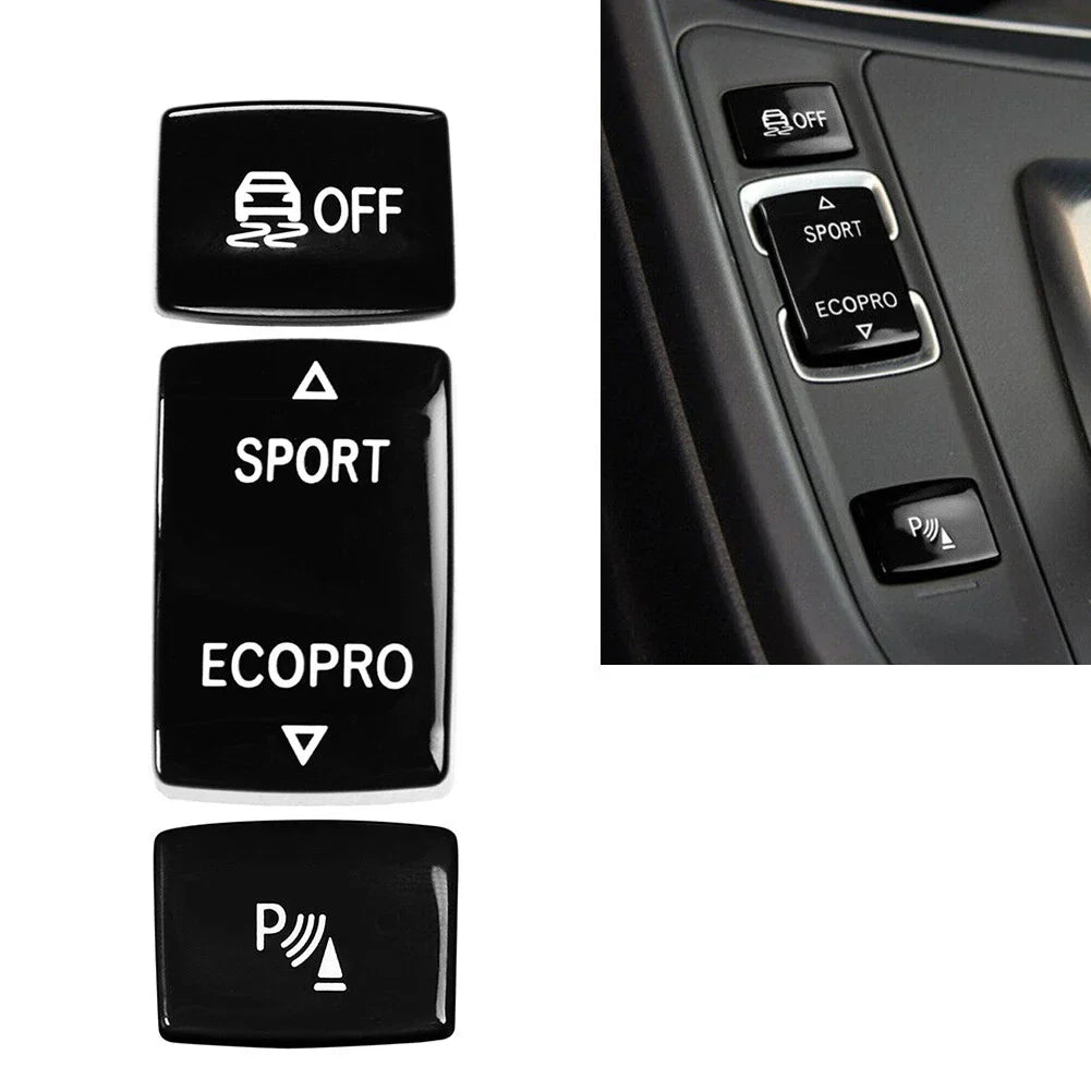 Gear Shift Button Trim for BMW F20 F21 F22 F23 F30 F31 F34 F32 F33 F36 Black
