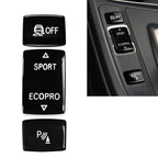Gear Shift Button Trim for BMW F20 F21 F22 F23 F30 F31 F34 F32 F33 F36 Black