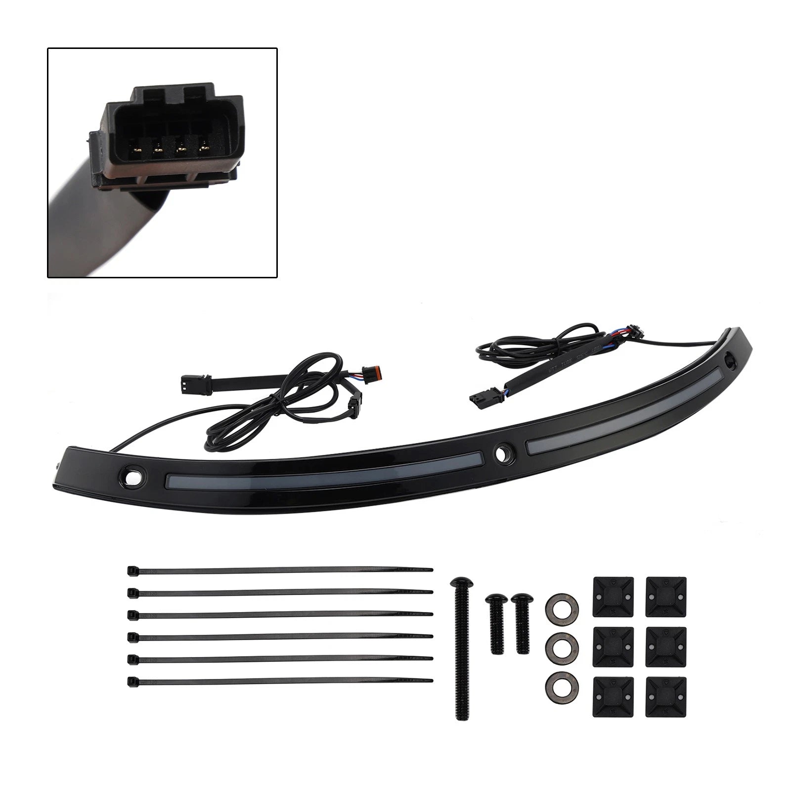 LED Running Turn Signal Light Windshield Trim for Electra Glide (2014–Present)