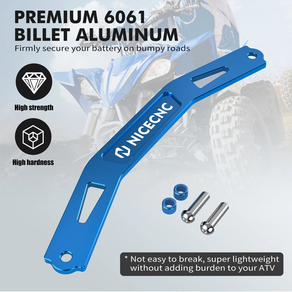 Aluminum Battery Bracket Stay Mount for Yamaha YFZ450X (2010-2011), YFZ450R (2009-2025)