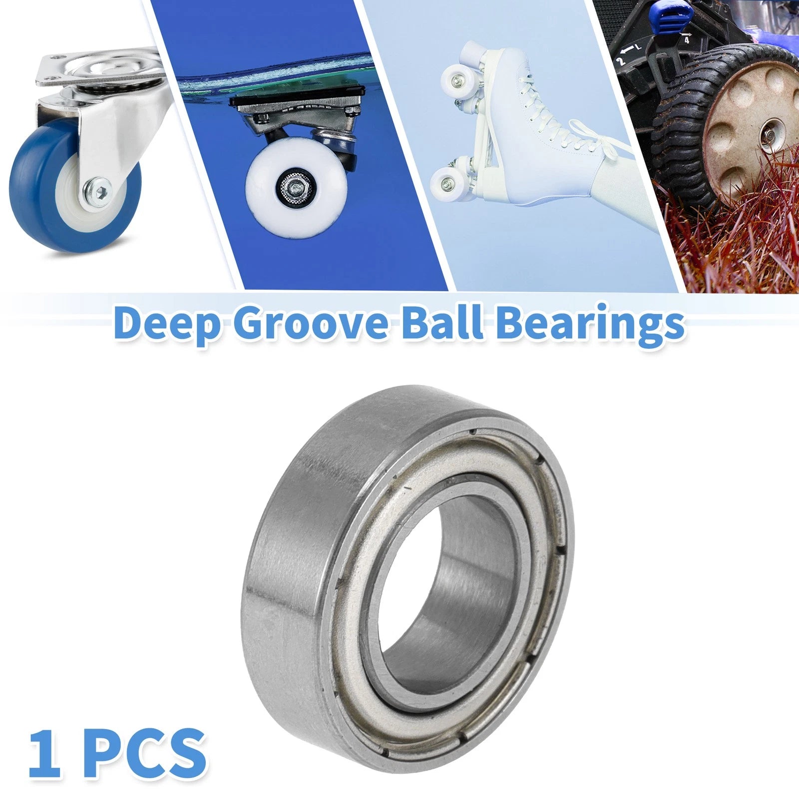 Deep Groove Ball Bearing 9x17x5mm for Scooter Skateboard (1790ZZ)