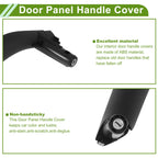 Door Panel Handle Pull Trim Cover for BMW X5 F15 (2014–2018) No. 51417292244 Black