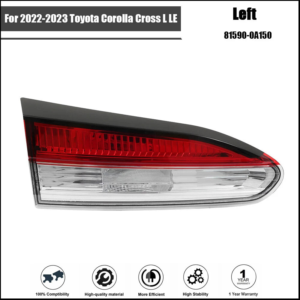 Inner Tail Light Assembly for Toyota Corolla Cross (2022–2023) Left Side
