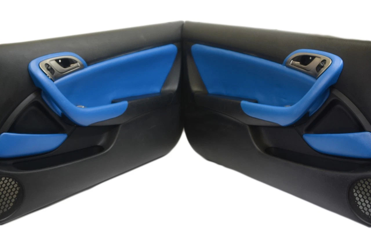 Front Door Handle Cover for Acura RSX (2002–2006) Blue Leather Synthetic