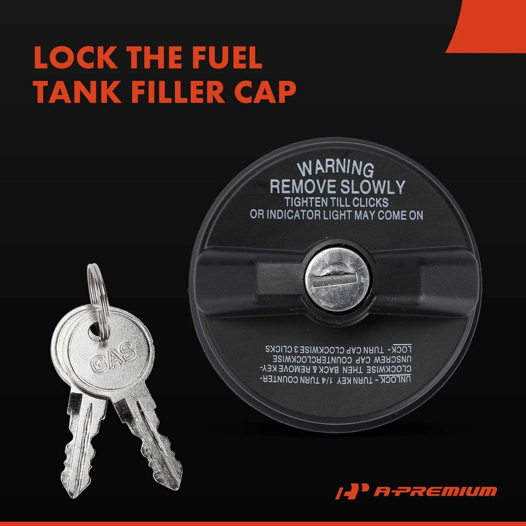 Fuel Tank Filler Cap w/ 2 Keys for Chevrolet Silverado (2014–2019)