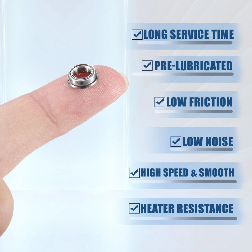 10pcs MF85ZZ Double Metal Shield Flanged Ball Bearings for Various Models 
