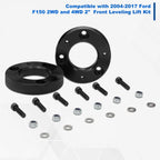 2" Strut Top Mount Lift Kit Spacers Pair for Ford F-150 (2004–2024)