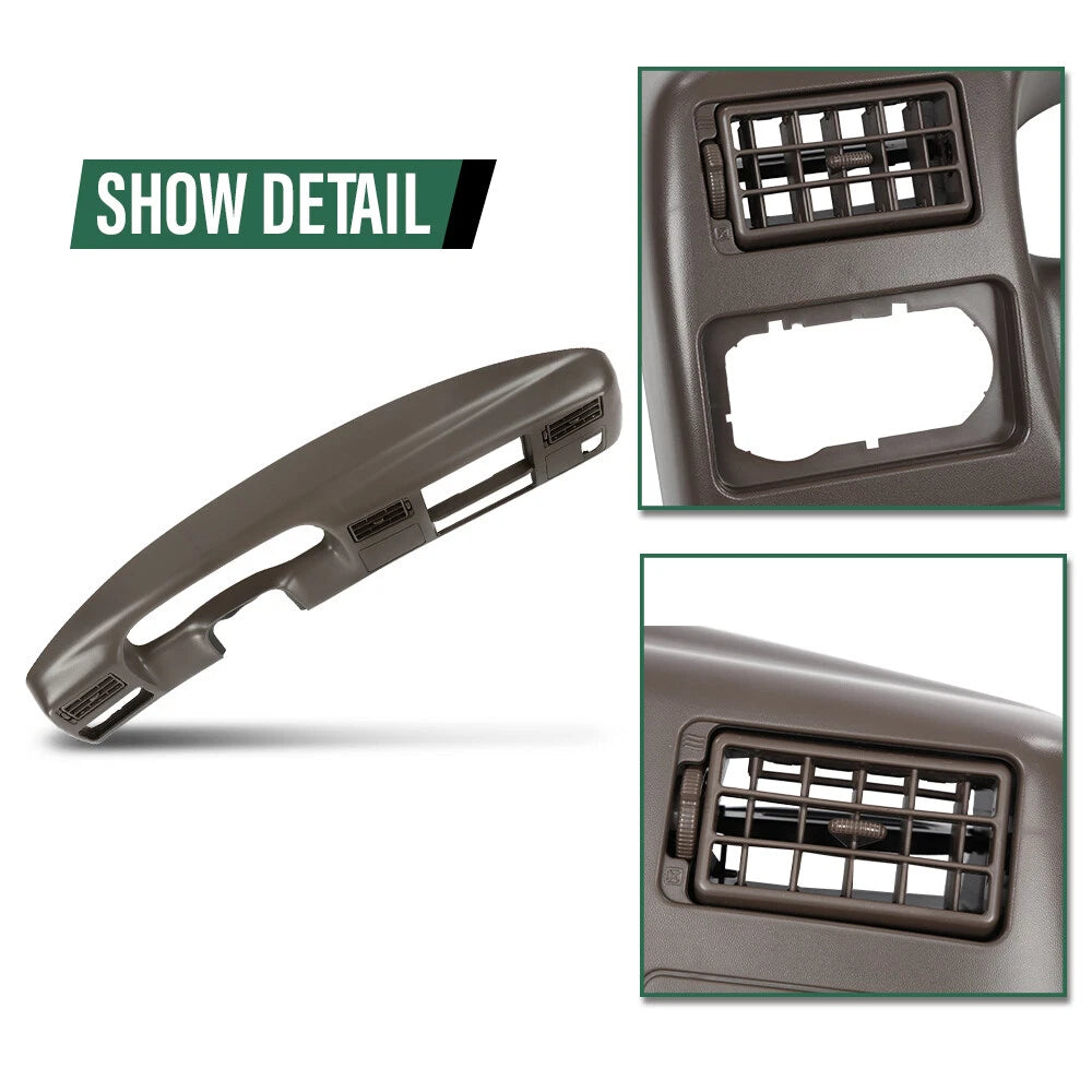 Dash Cluster Radio Bezel Trim Panel for Ford F250 F350 (1999–2004)