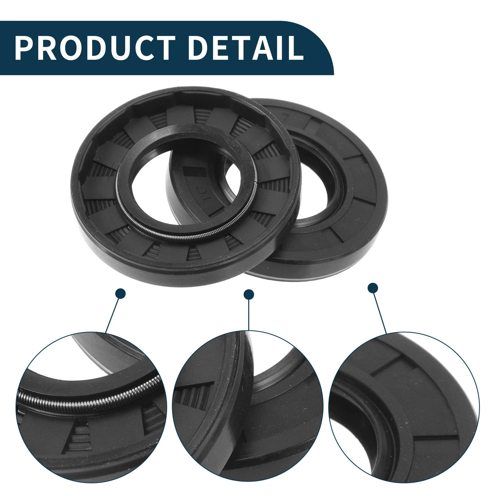 Set of 5 Oil Seal Rotary Shaft Seal NBR Rubber 24x47x7mm