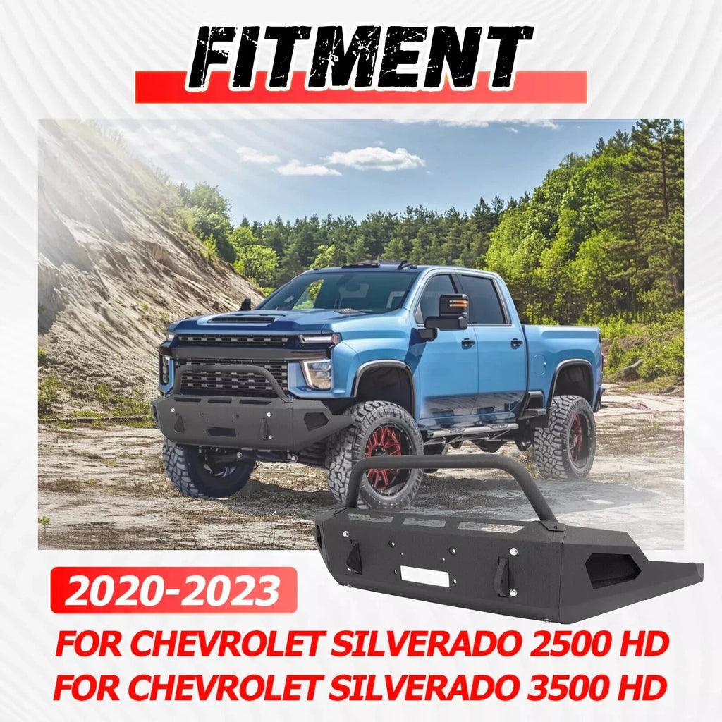 Off-Road Front Bumper with Bull Bar for GMC Sierra 1500 (2019–2020)