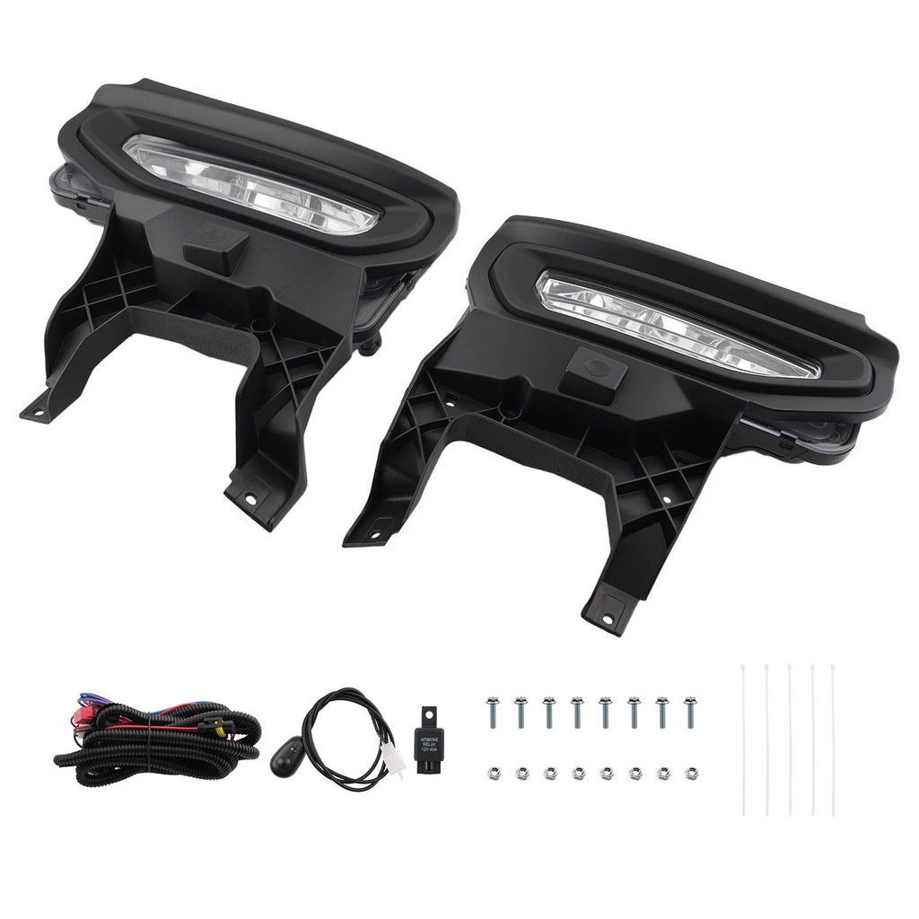 Fog Lights Set of 2 for GMC Sierra 1500 (2016–2018) LED GM2592314 GM2593314