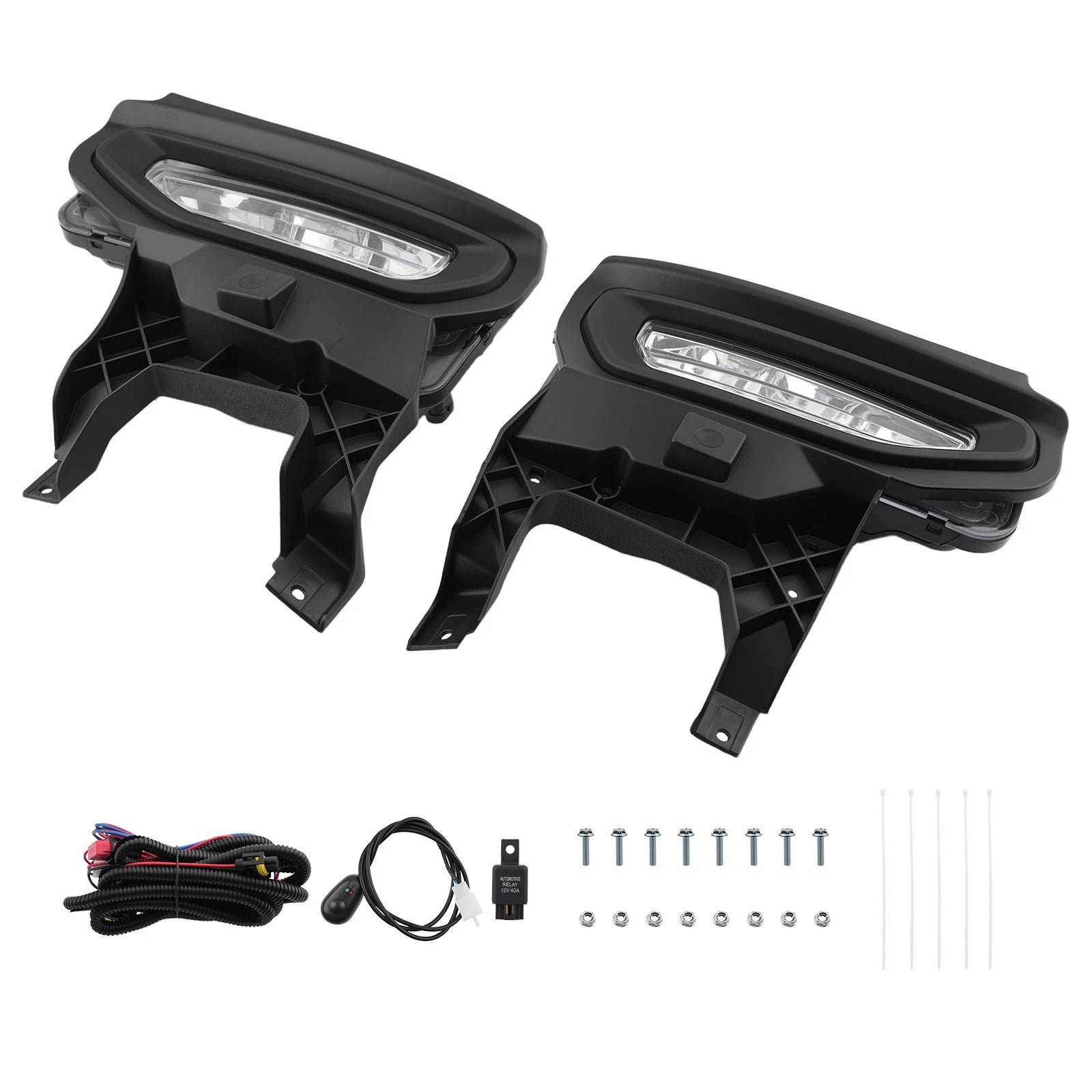 Fog Lights Set of 2 for GMC Sierra 1500 (2016–2018) LED GM2592314 GM2593314