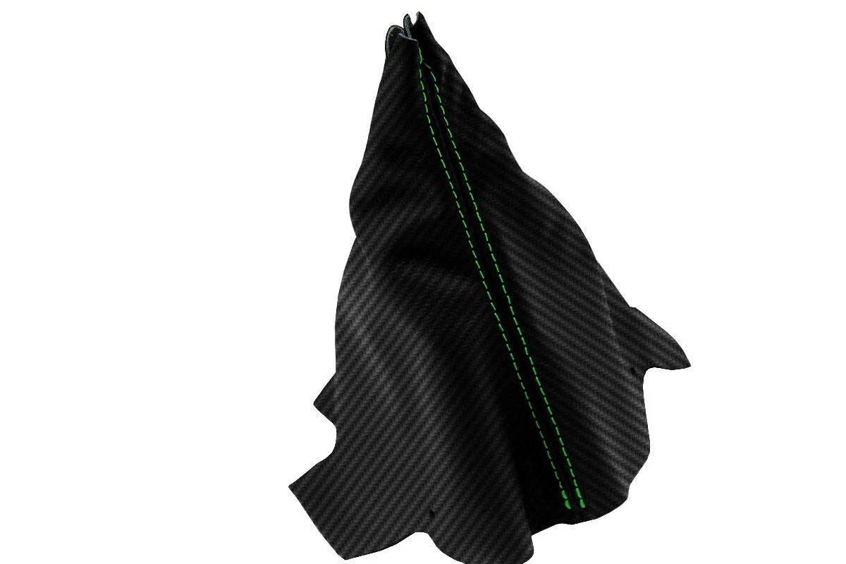 Manual Shift Boot for Chevrolet Camaro (1982–1992) Carbon Fiber Green Stitch