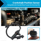 Crankshaft Position Sensor for Hyundai Kona Tucson Kia Forte Soul Rio (2018–2023)
