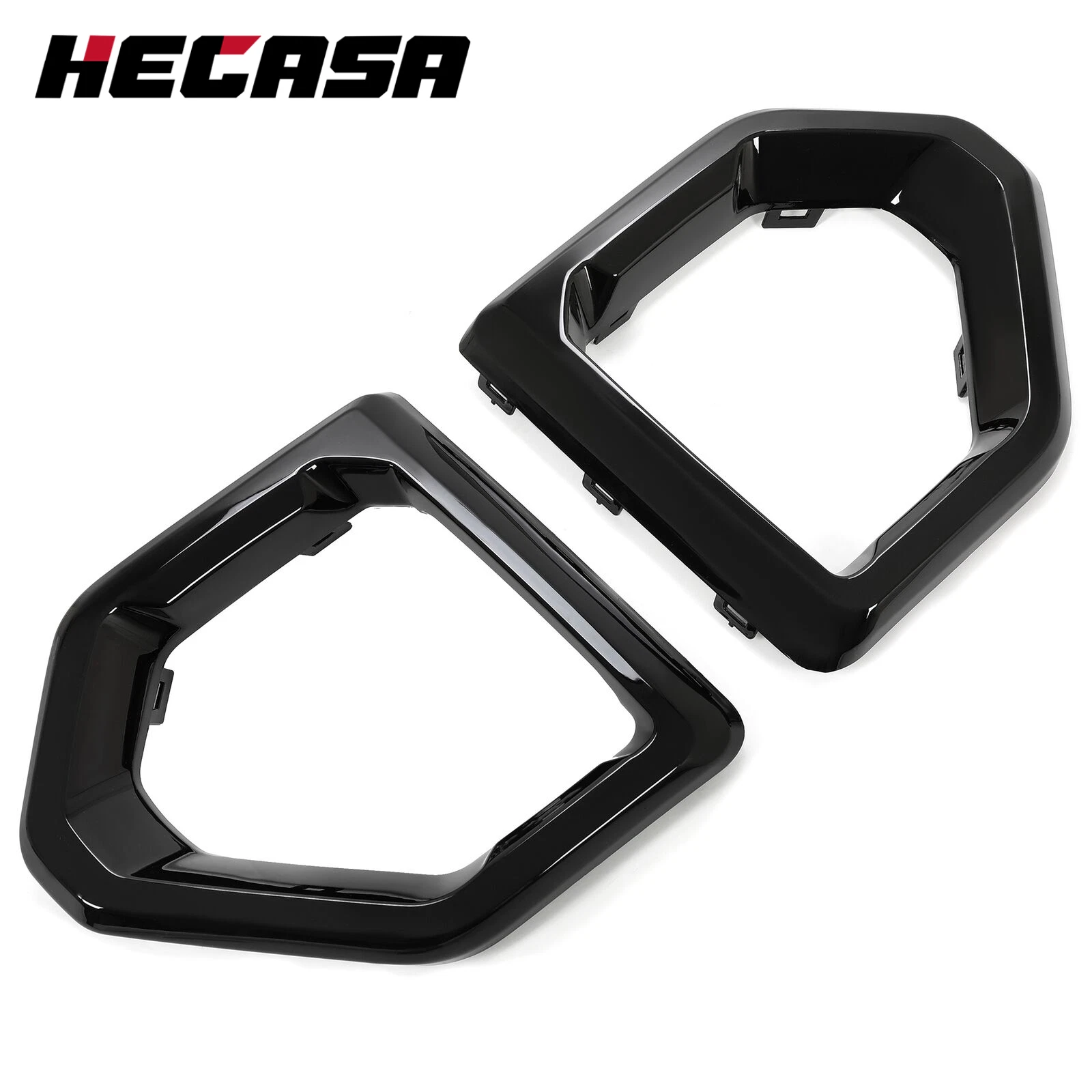 Pair Fog Light Bezel Covers for GMC Sierra 1500 Denali (2019–2022)