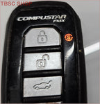 2X Compustar 2WG15R-FM Chrome FMX Remote Starter Key Fob VA5REH500-2WFX