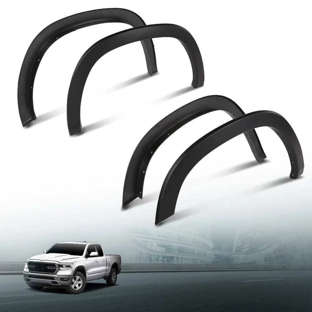 Set of 4 Fender Flares for Dodge Ram 1500 (2019–2024)