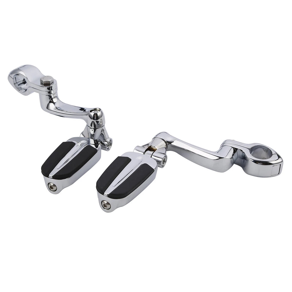 1 1/4" Highway Bar Footpegs Peg Mount for Harley Touring Electra Road Glide