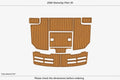 EVA Foam Faux Teak Deck Floor for Mainship Pilot 30 (2000)