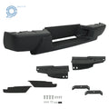Black Steel Rear Bumper for GMC Canyon, Chevrolet Colorado (2004–2007)