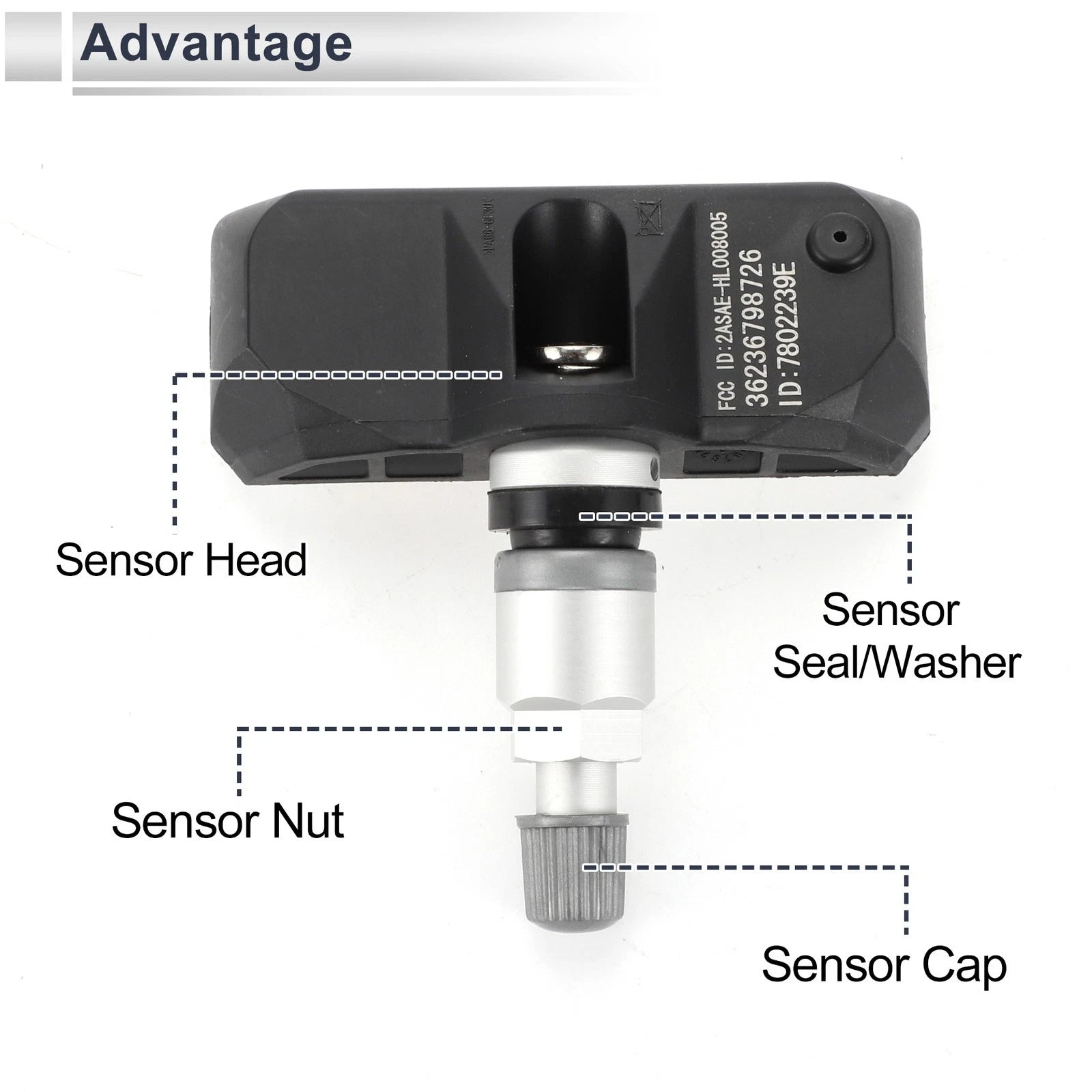 Tire Pressure Sensor for BMW 128i 135i (2008–2010) 433MHz