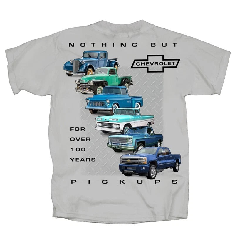 Chevy Pickup Trucks Ice Gray T-Shirt for Chevy Pickup Trucks Generations