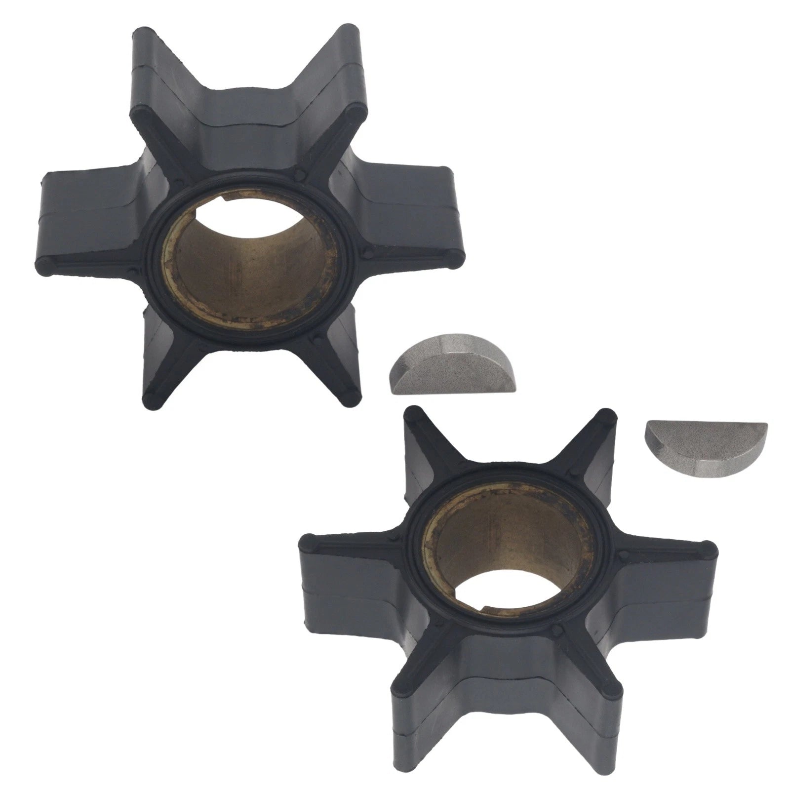 Water Pump Impeller & Key for Evinrude Johnson Outboard 40 HP (0390286)