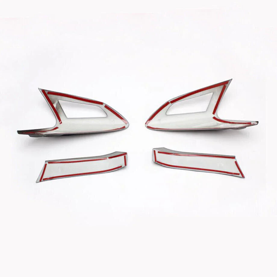 Carbon Fiber Look Rear Tail Light Lamp Cover Trim for Toyota C-HR (2017–2022)