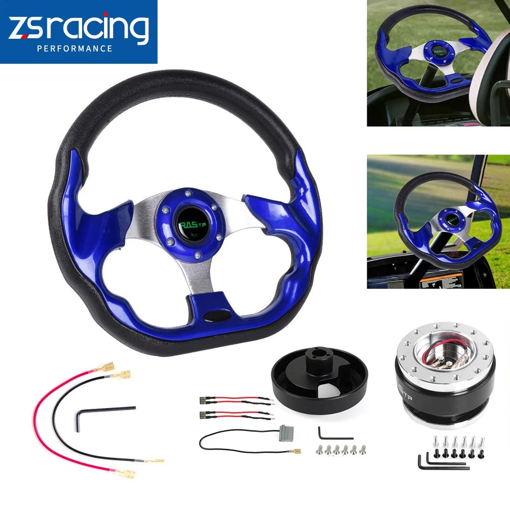 13" Steering Wheel + Quick Release + 141H Hub Adapter for Nissan 350Z 370Z G35 G37 (2003–2020)