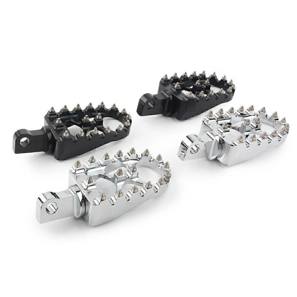 Wide Foot Pegs for Harley Dyna Sportster Iron 883 Fatboy (2000–2023)
