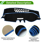 Dashboard Cover Mat for Audi A3 (2014–2020) Sun Protector Black Blue