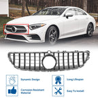 Front Upper Bumper Grille for Mercedes-Benz CLS400 (2015–2018) Black