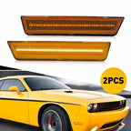 LED Amber Lens Front Bumper Side Marker Lights for Dodge Challenger (2008–2014)