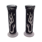 1" Gray Flame Gel Hand Grips for Yamaha FZR YZF 600