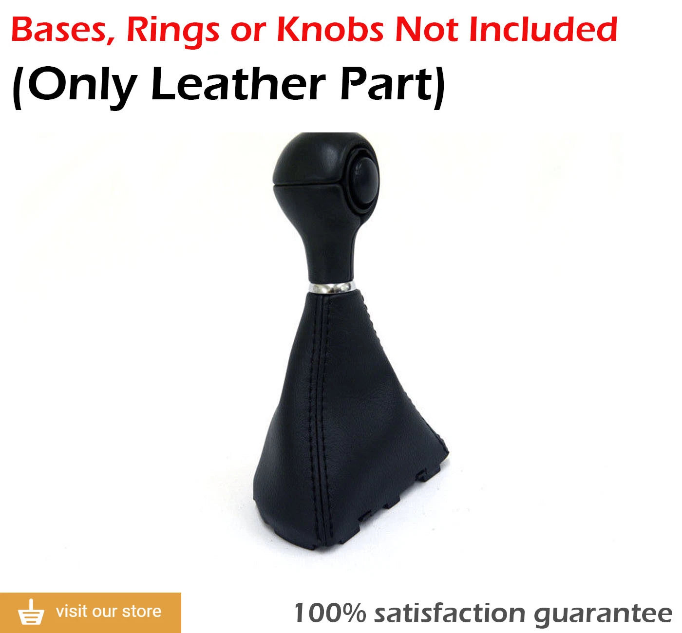 Automatic Shift Boot Cover for Audi TT (2008–2016) Black PVC Leather