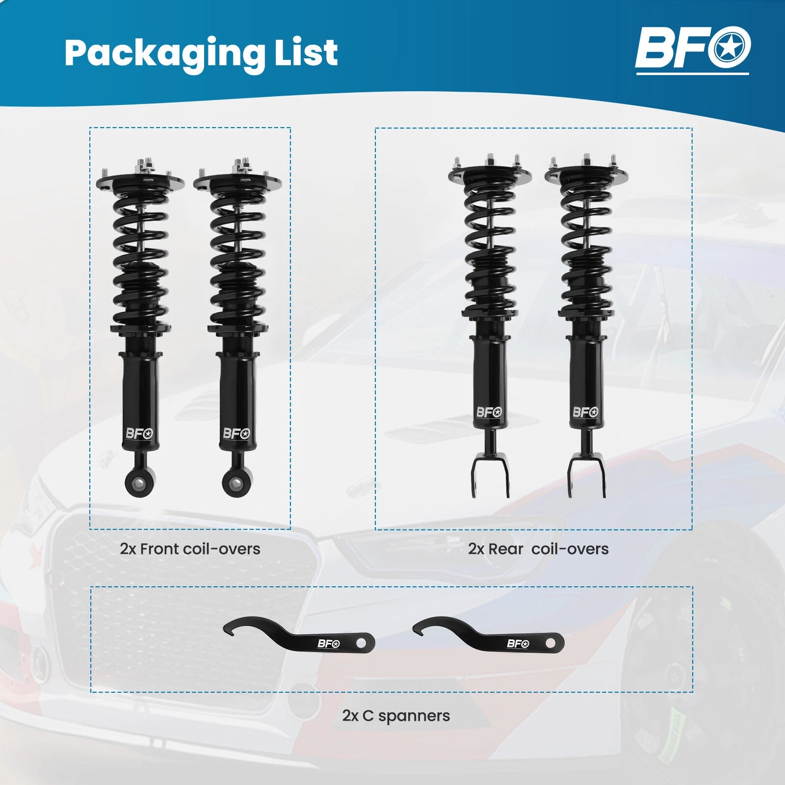 Coilover Suspension Lowering Kit for Toyota Supra MK4 (1993-1998)