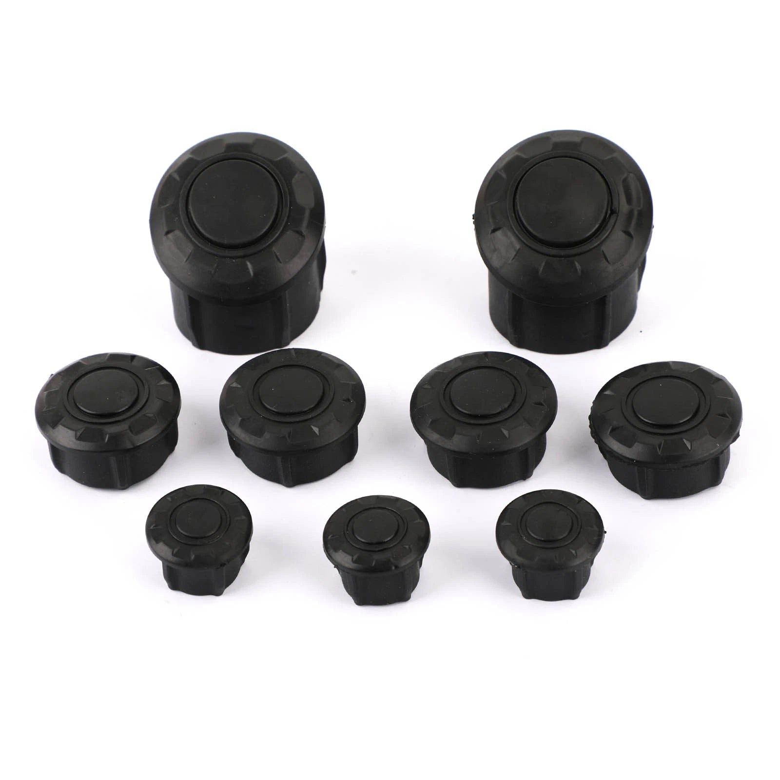 9x Side Frame Cover Tube Caps Plugs for BMW R1200GS R1250GS (2014–2019)